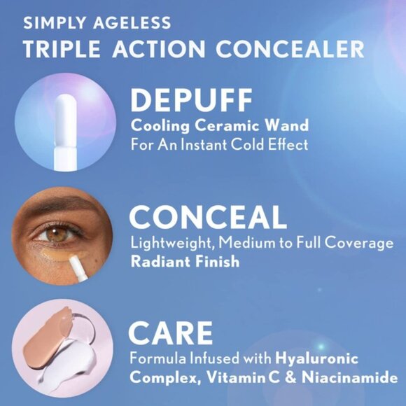 COVERGIRL Simply Ageless Triple Action Concealer - #380 Soft Sable - Picture 3 of 11